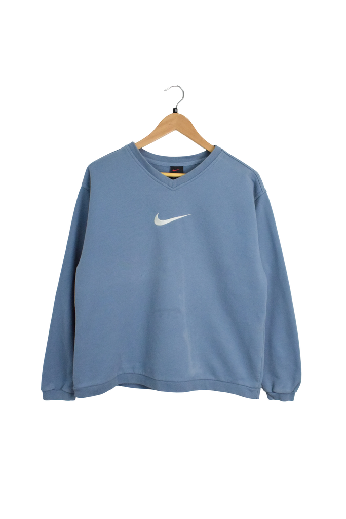 Vintage Blue Nike Swoosh Sweatshirt
