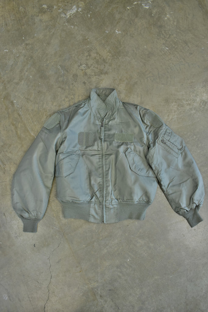 Vintage Military Style Green Bomber Jacket 