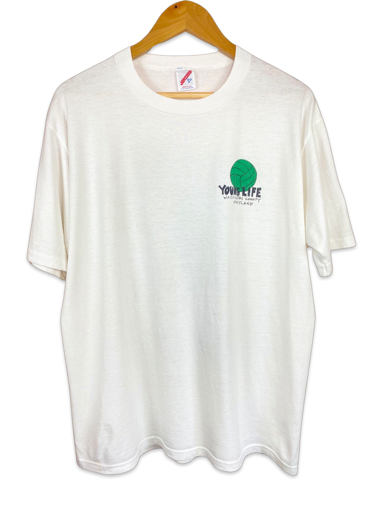 Vintage 1992 Young Life Volleyball White T-Shirt