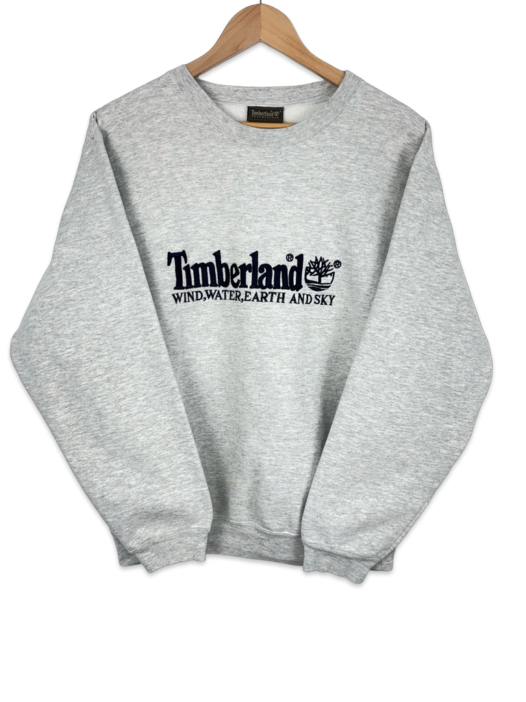 Vintage Timberland Embroidered Grey Sweatshirt