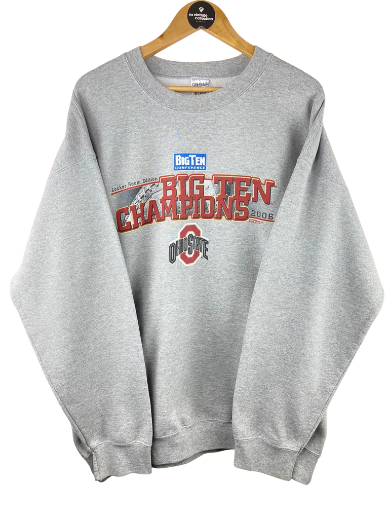Y2K Ohio State Big Ten Champions Grey Sweatshirt 