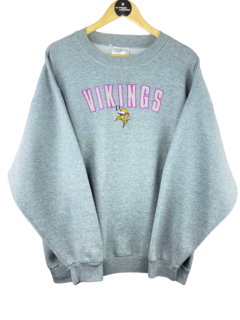 Vintage Minnesota Vikings Grey Sweatshirt 