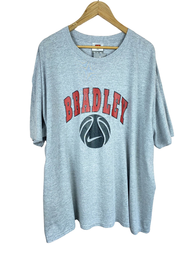 Vintage Nike Bradley Basketball Grey T-Shirt 