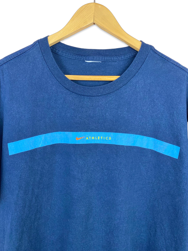 Vintage Nike Athletics Navy Blue T-Shirt