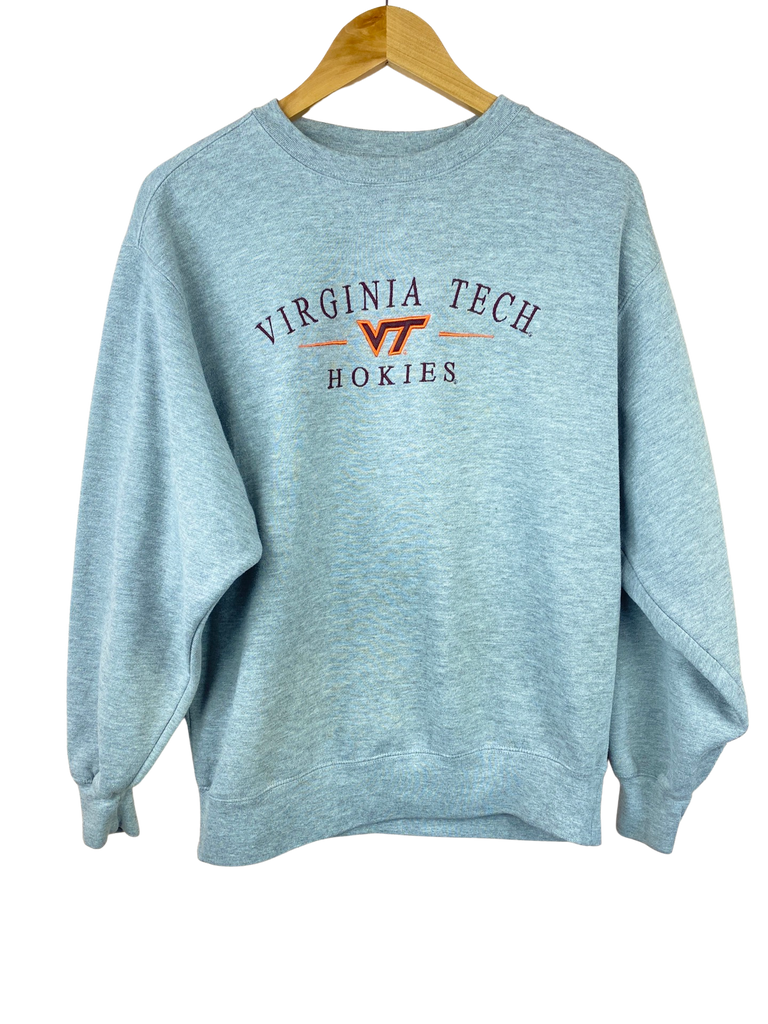 Vintage Virginia Tech Hokies Grey Sweatshirt