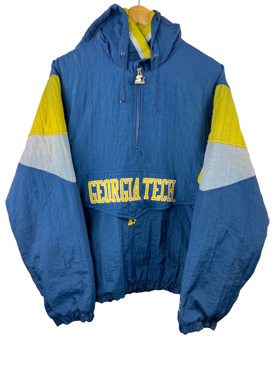 Vintage 90’s Georgia Tech Navy Blue Starter Jacket (Medium) – The ...