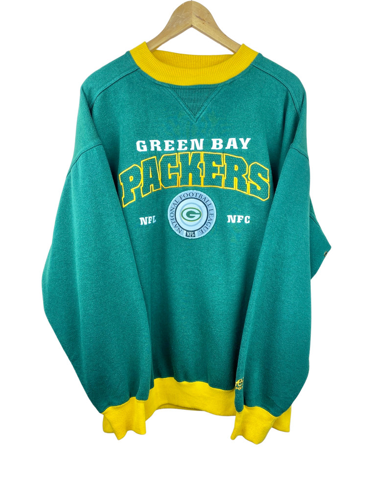 Vintage Green Bay Packers Lee Sports Green Sweatshirt 