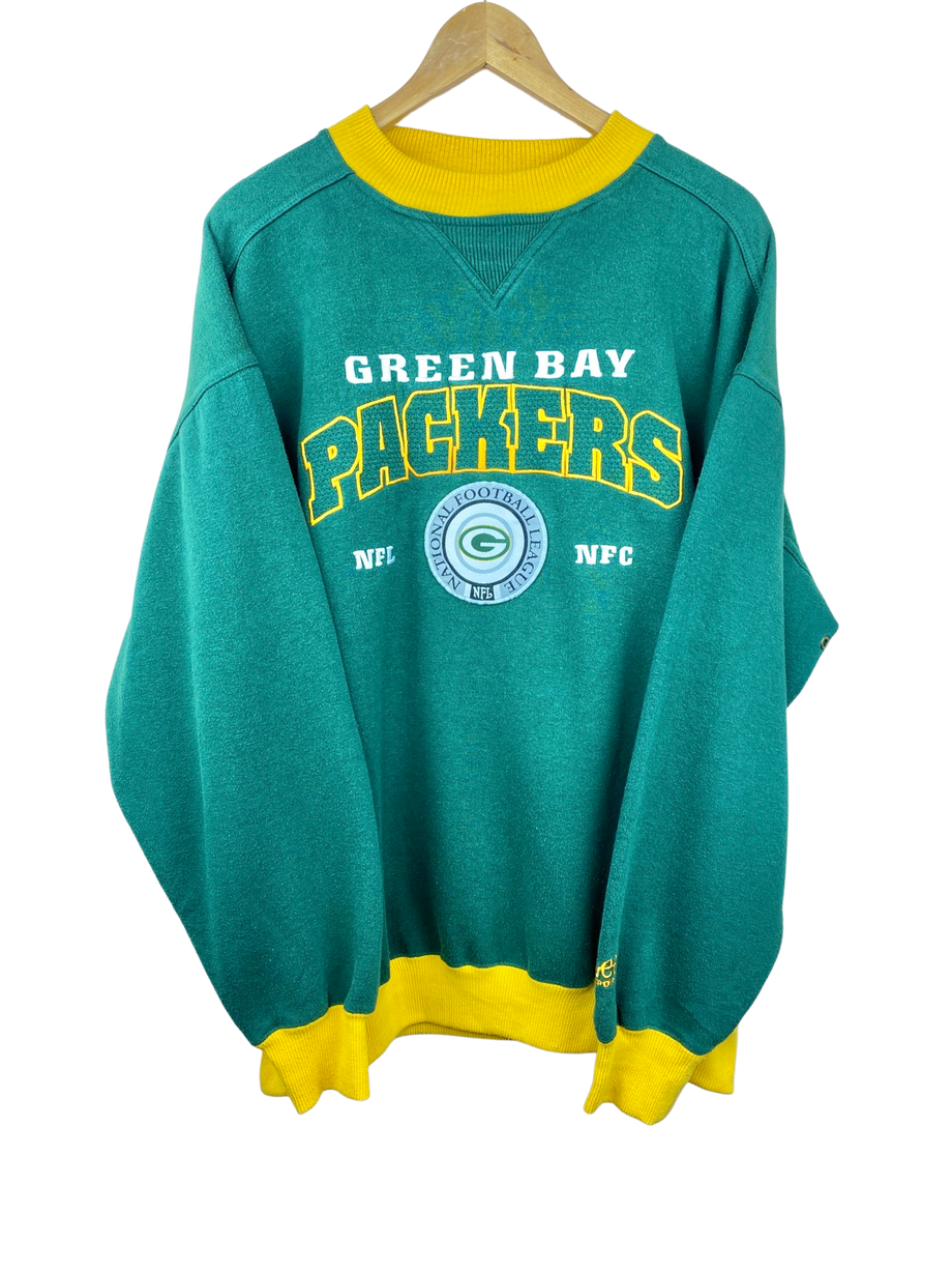 Vintage Green Bay Packers Lee Sports Green Sweatshirt XL