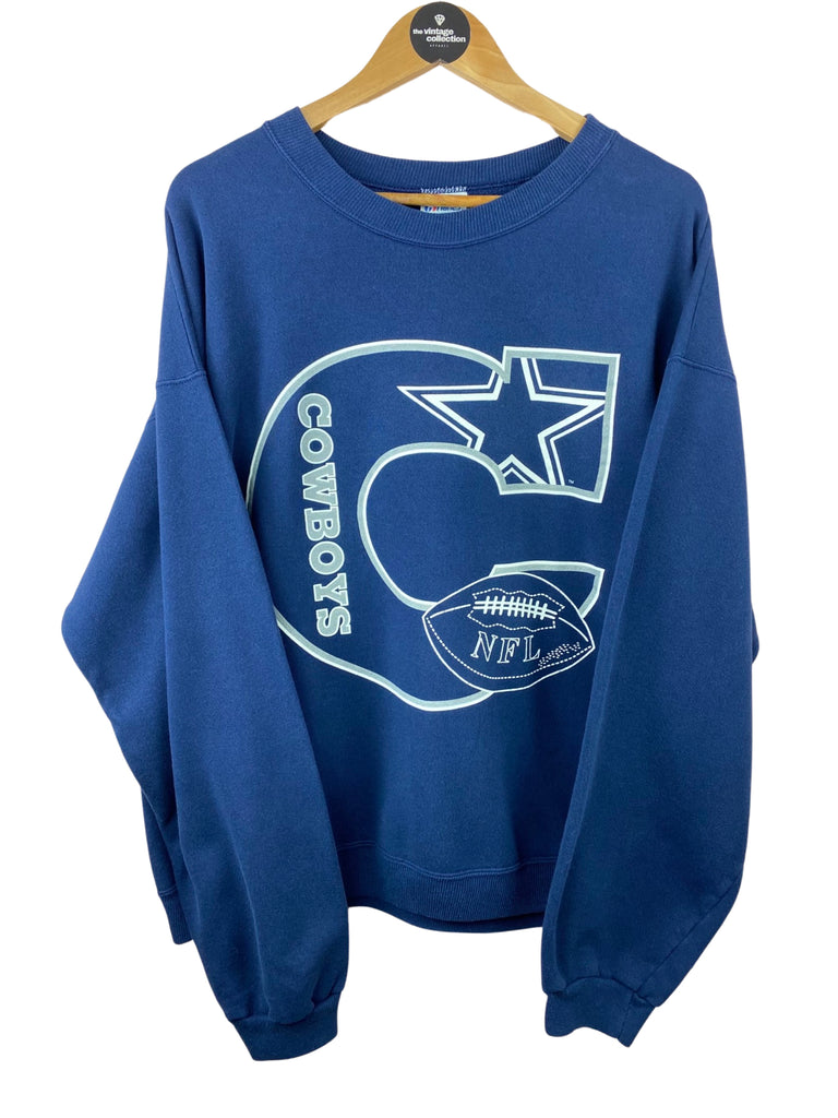 Vintage Dallas Cowboys Navy Blue Sweatshirt