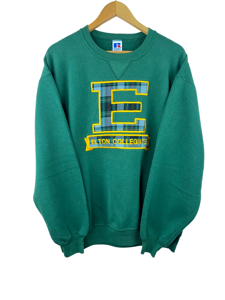 Vintage Elton College Green Sweatshirt 